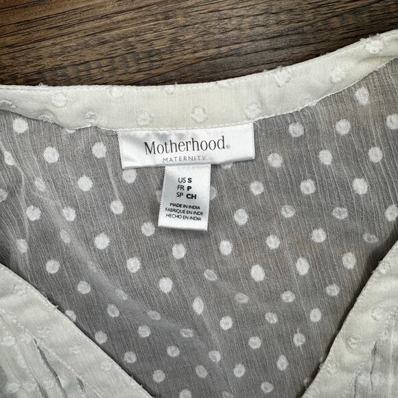 Motherhood Maternity Sheer Tank blouse with built in spaghetti strap tank SMALL - Picture 5 of 9